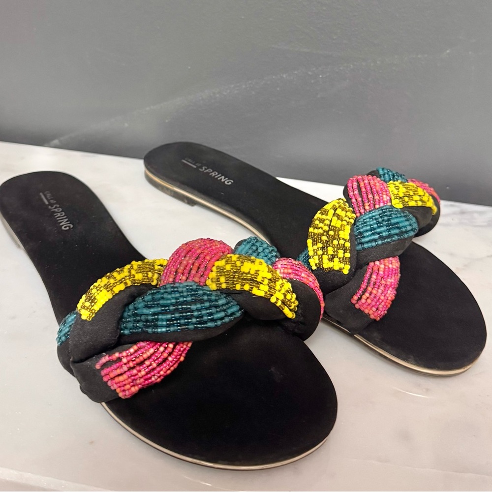 Call it Spring Beaded Summer Sandals